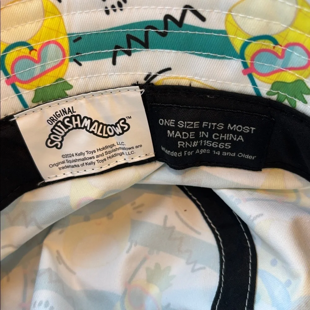 Squishmallows Bucket Hat Maui Pineapple NWT OSFM